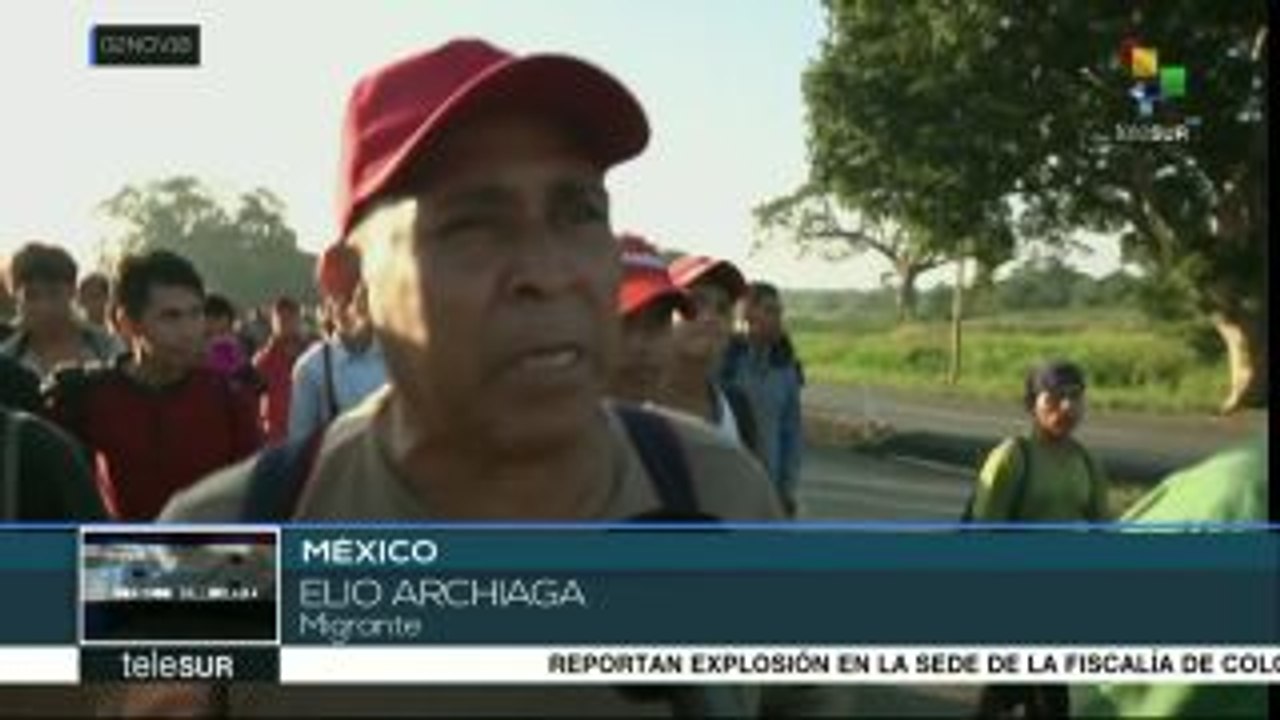México: segunda caravana migrante llega a Mapastepec, Chiapas