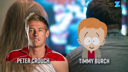 Los futbolistas y sus gemelos en dibujos animados