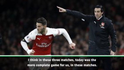Arsenal closing gap on top teams after 'complete' performance - Emery