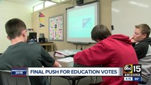 Red for Ed proponents canvassing in last minute push before election