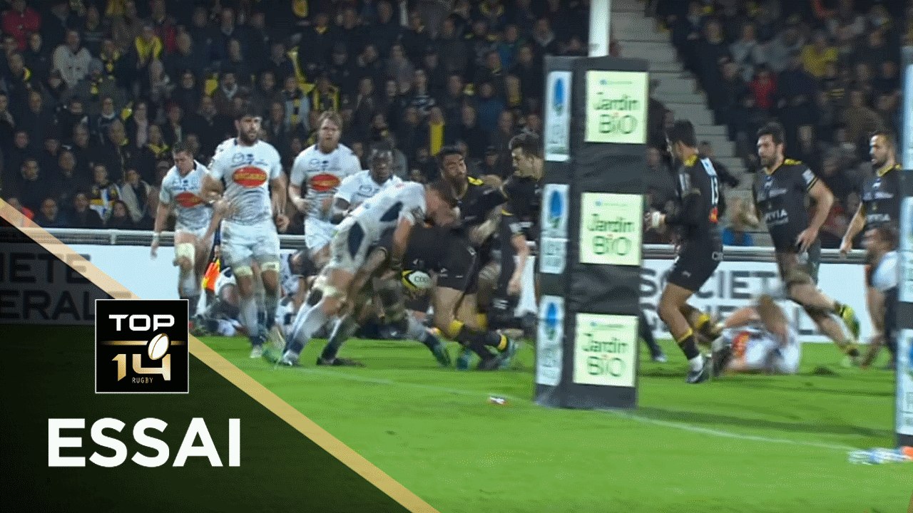 TOP 14 - Essai Pierre AGUILLON (SR) - La Rochelle - Agen - J9 - Saison 2018/2019