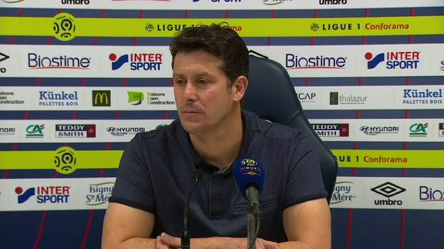 Conférence de presse Fabien Mercadal après SMCaen / Stade Rennais
