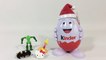 Kinderino Giant Christmas Egg Man w 4 Kinder Joy Egg Surprises || Keith's Toy Box