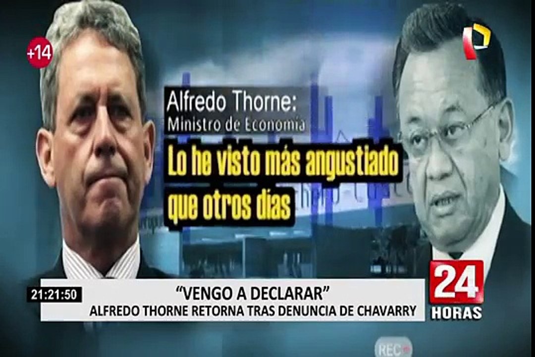 Alfredo Thorne retorna al Perú y responde por denuncia de caso Chinchero