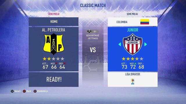 Colombian Liga Aguila - Junior FC @ Alianza Petrolera - FIFA 19 Simulation Full Game 5/11/18