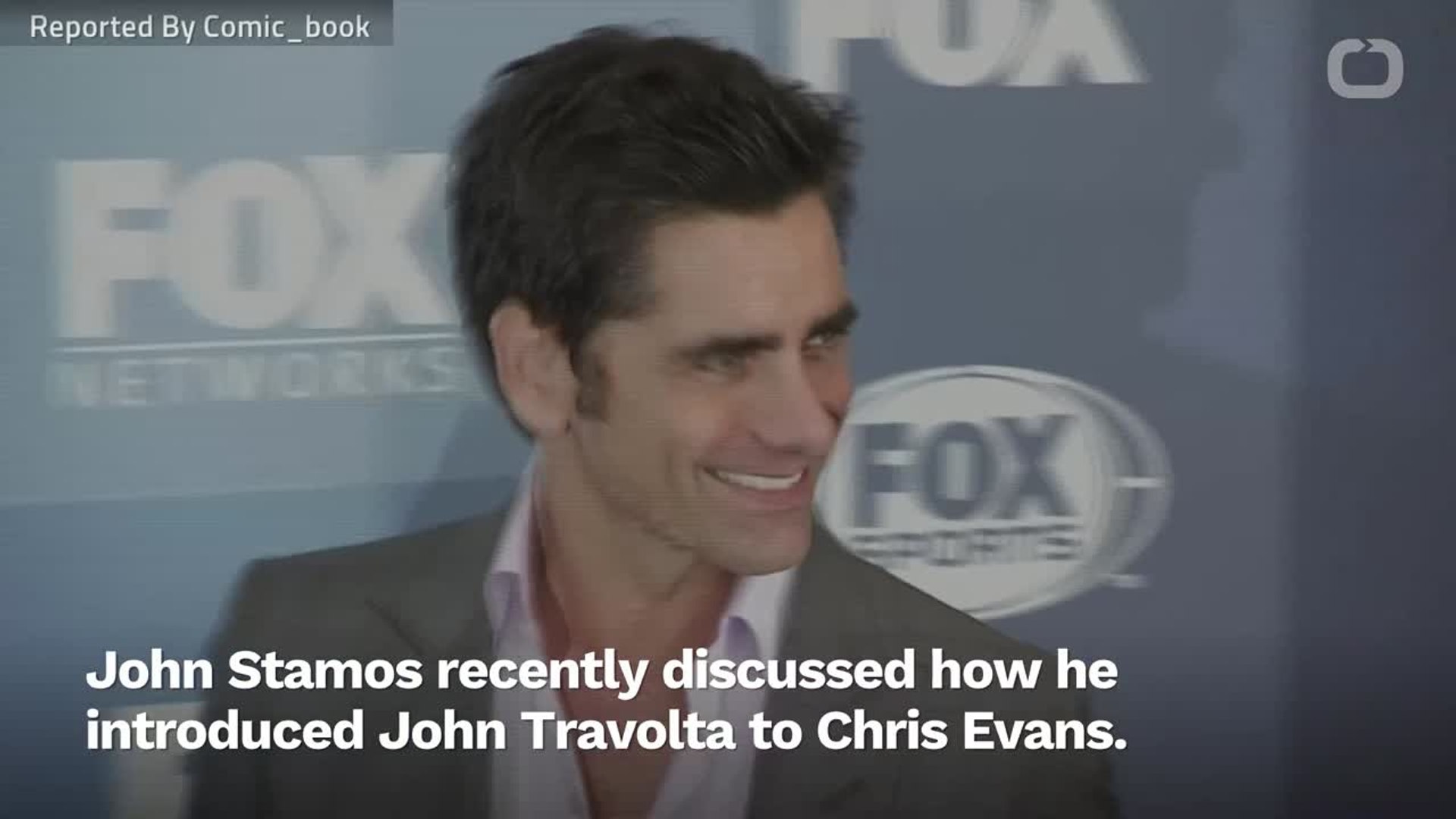 ⁣John Stamos Talks About Intro-ing John Travolta & Chris Evans