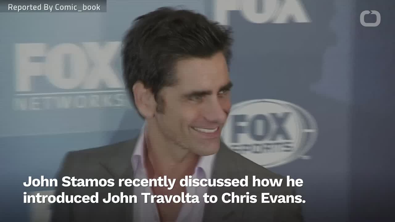 John Stamos Talks About Intro-ing John Travolta & Chris Evans