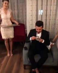 لقطات مضحكة من خطوبة دينيز بايسال بطلة مسلسل "فضيلة وبناتها"