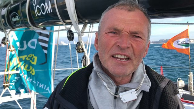 Route du Rhum. Le passage des écluses de SMA vu par le Captain Boat