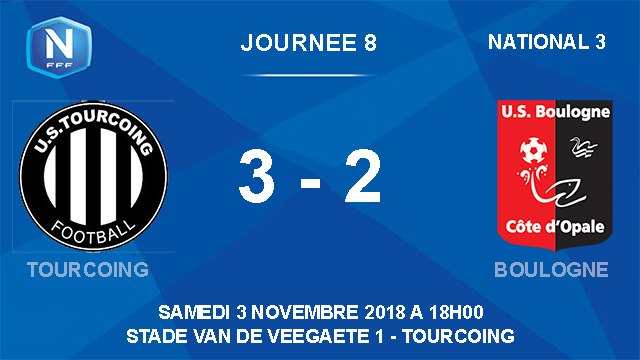 [NATIONAL 3] J8 Résumé Tourcoing - USBCO