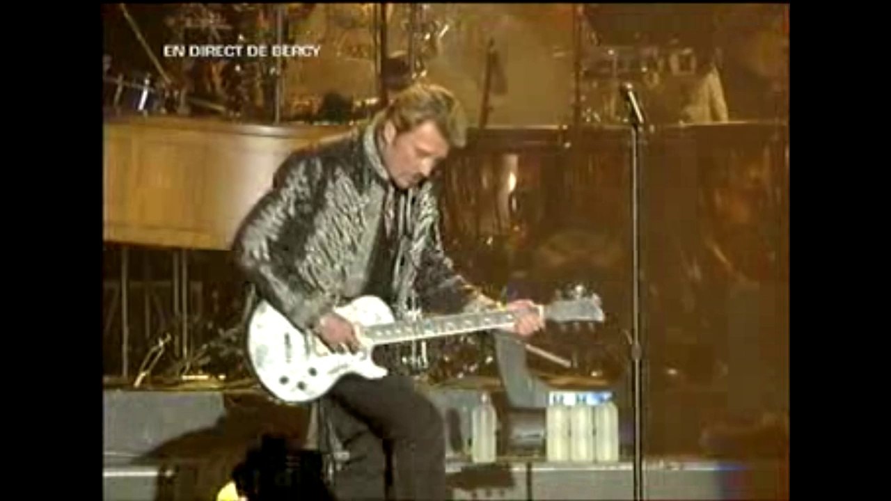 Johnny Hallyday "Je suis né dans la rue"  Bercy 30 septembre 2006