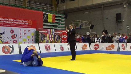FInale bronze National judo 2018 -90 kg entre Fabian Vanhollebeke (Top Niveau Tournai) et Xavier Kuppens