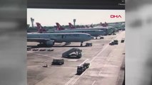 Atatürk Havalimanı Apronundaki Kaza Anı Kamerada