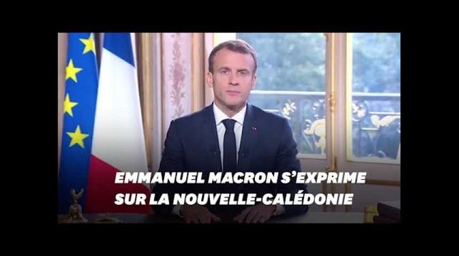 Emmanuel Macron s'exprime sur le référendum en Nouvelle-Calédonie