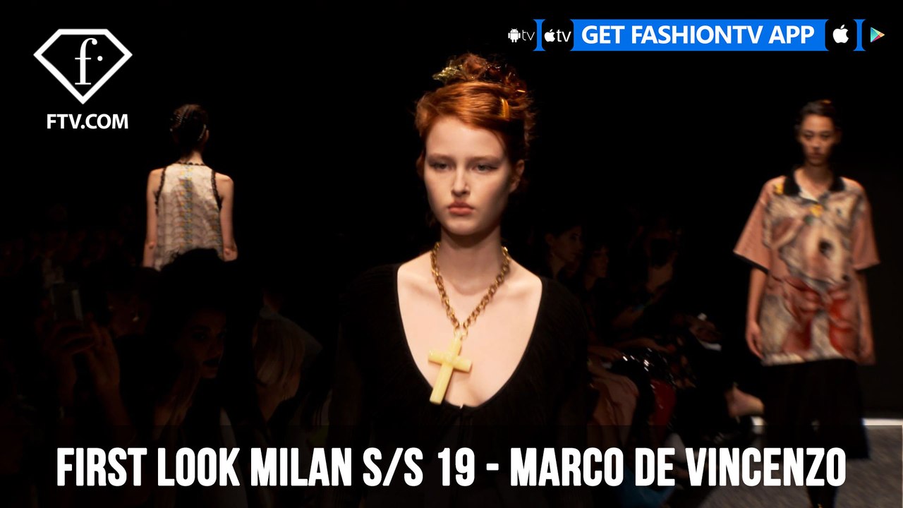 First Look Milan Spring/Summer 2019 - Marco de Vincenzo | FashionTV | FTV