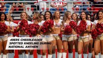 NFL Cheerleader Takes The Knee
