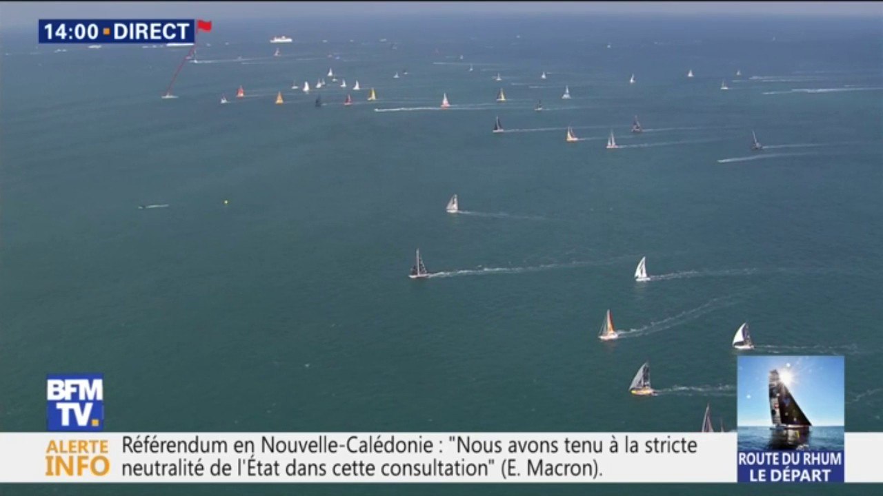 Route du rhum: c'est parti pour le départ des 123 skippers, direction la Guadeloupe