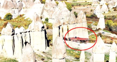 İmar Barışını İstismar Eden Vatandaşlar Peribacalarına Villa Dikmişti, Yıkımına Başlandı!