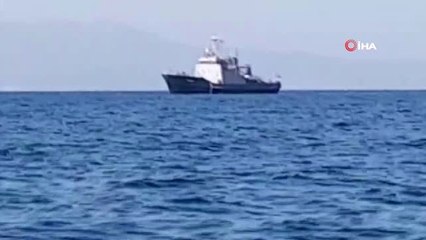 Yunan Askeri Araştırma Gemisi Kuşadası Körfezi'nde Görüntülendi