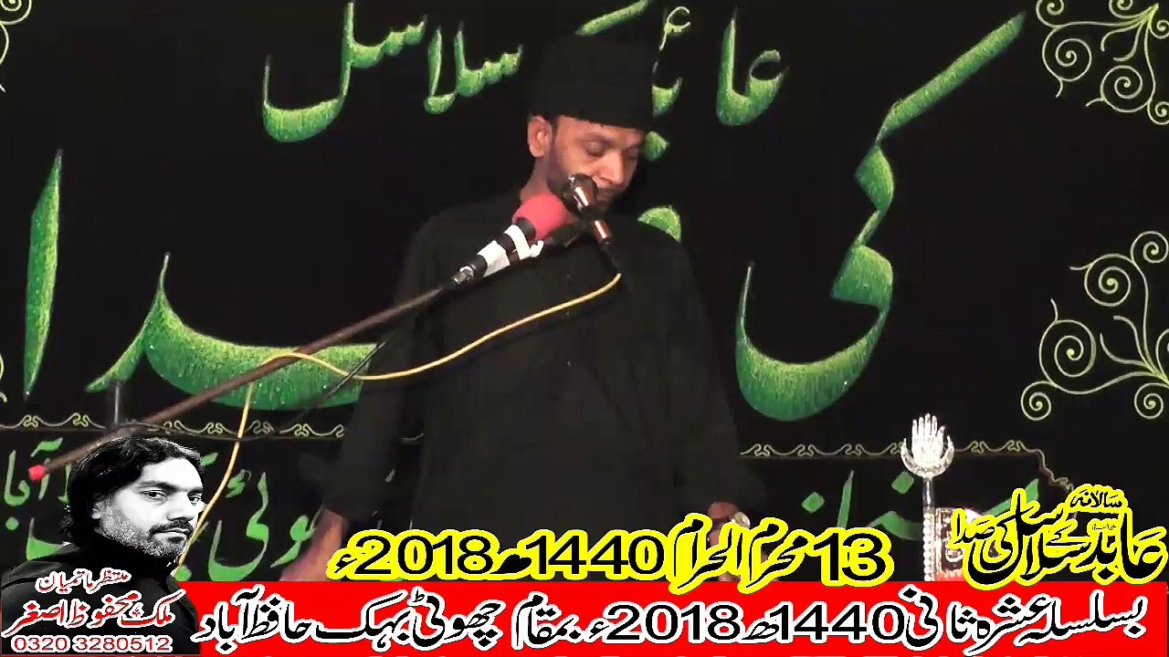 Allama Sajjad Fazal Alvi Gar Mahraja Jhang 14th Muhram 1440(2018) Choti Behak Hafizabad
