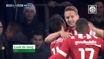 De Jong's cheeky flick helps PSV equal Ajax record