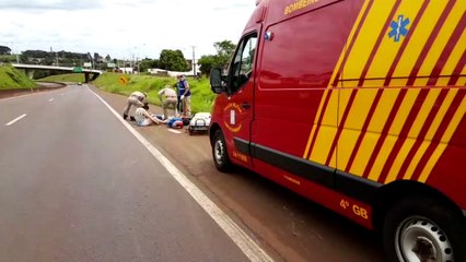 Duas pessoas se ferem em ocorrência de trânsito na BR-467