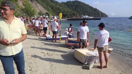 Göcek'te Maket Tekneler Yarıştırıldı