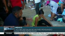 México: una parte de la caravana migrante llegó a Veracruz
