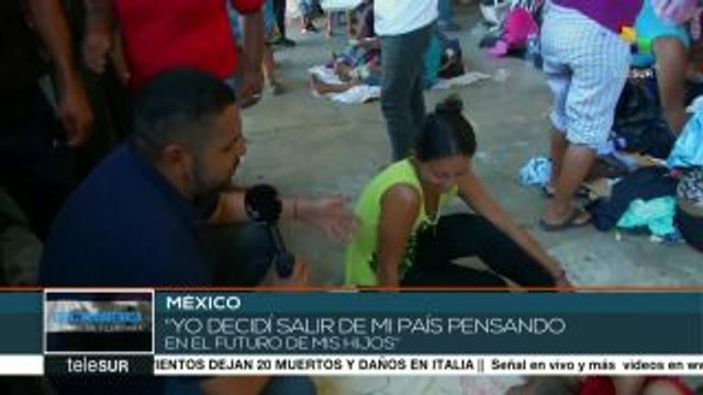 México: una parte de la caravana migrante llegó a Veracruz
