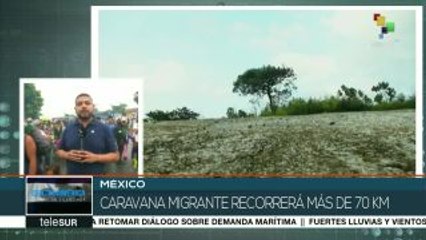 México: la Caravana Migrante avanza a pie por Veracruz rumo a EEUU