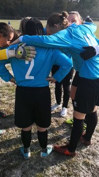 Cri de guerre des Féminines Dimanche 4 Novembre 2018 avant le match contre AFC Compiègne