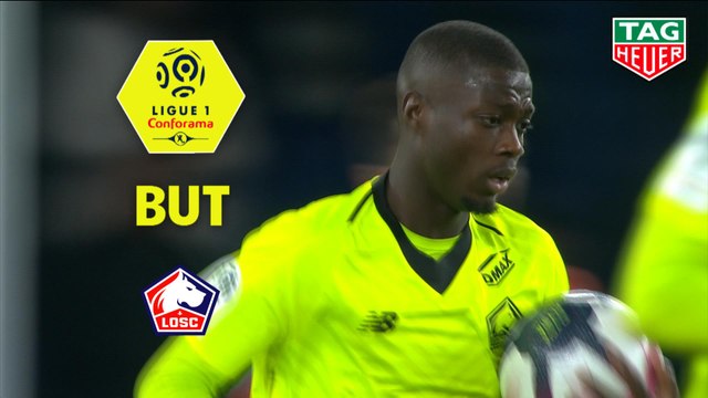 But Nicolas PEPE (90ème +3 pen) / Paris Saint-Germain - LOSC - (2-1) - (PARIS-LOSC) / 2018-19