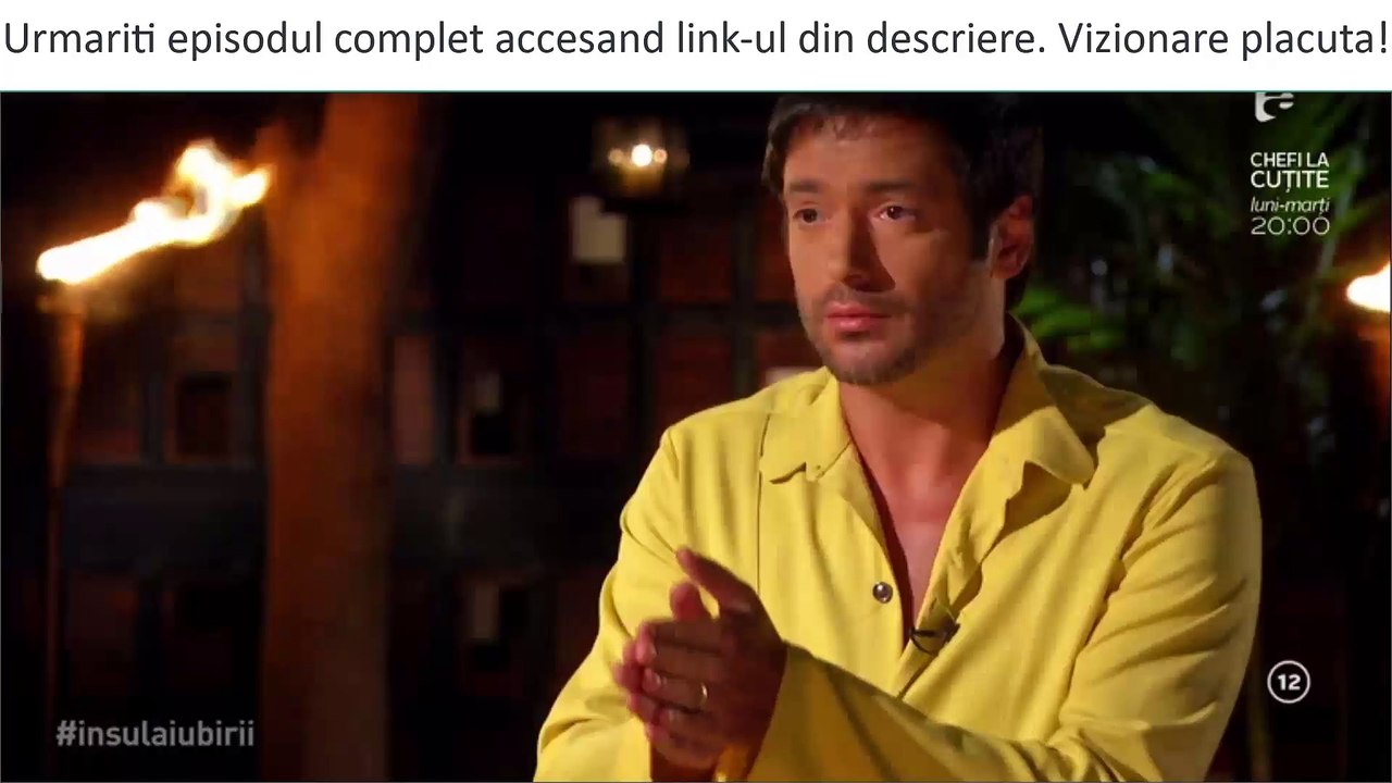 INSULA IUBIRII – Sezonul 4 Episodul 16 din 4 Noiembrie 2018