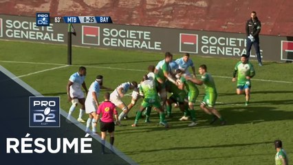PRO D2 - Résumé Montauban-Bayonne: 14-25 - J10 - Saison 2018/2019