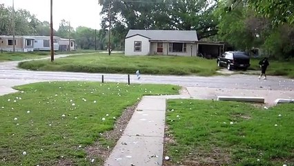 Promenade sous une pluie de grêlon !