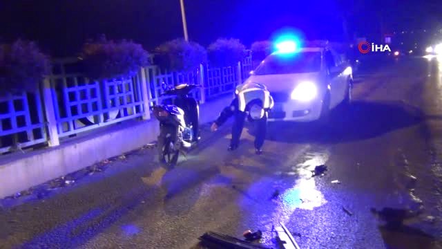 Otomobil Kırmızı Işıkta Motosiklete Çarptı: 1 Ölü, 2 Yaralı