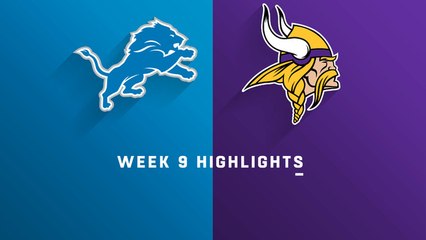 Lions vs. Vikings highlights | Week 9