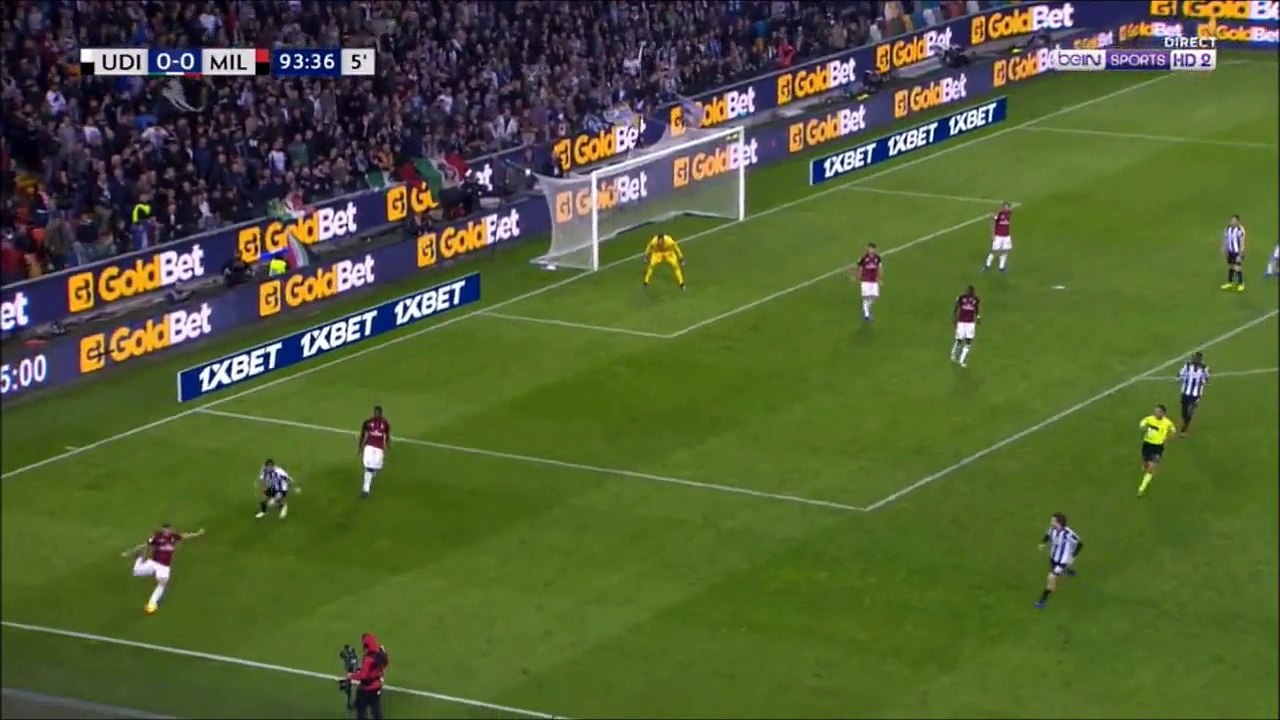 Bram Nuytinck straight red card against Milan