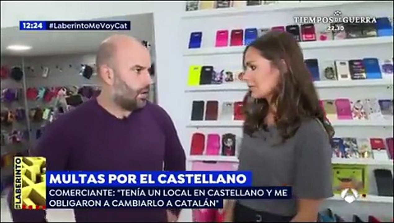 La Generalitat sigue multando a pequeños empresarios que utilizan el español para rotular sus negocios privados