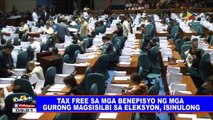 Tax-free sa mga benepisyo ng mga gurong magsisilbi sa eleksyon, isinulong