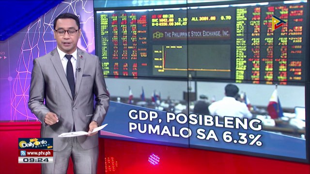 GDP sa 3rd quarter, posibleng pumalo sa 6.3%