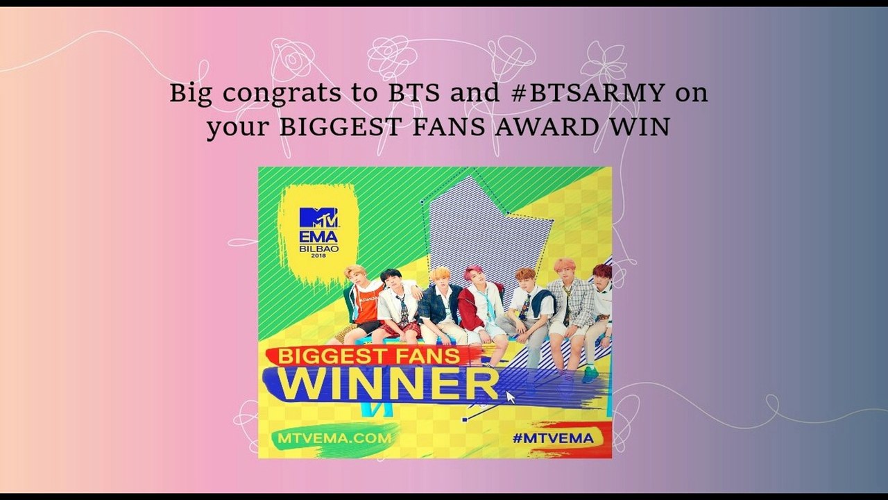 BTS방탄소년단 NEWS l BTS HITS 1 BILLION STREAMS ON APPLE MUSIC I WINS TWO MTV EMA AWARDS