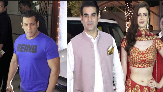 Salman Khan avoid Arbaaz Khan and FG Giorgia at Shilpa Shetty Diwali Party