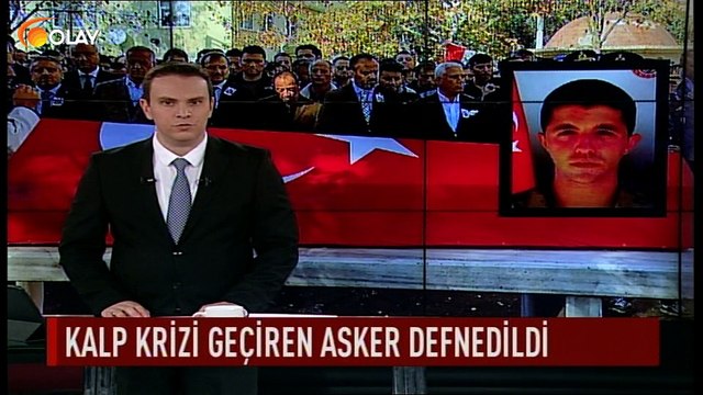 Kalp krizi geçiren asker defnedildi