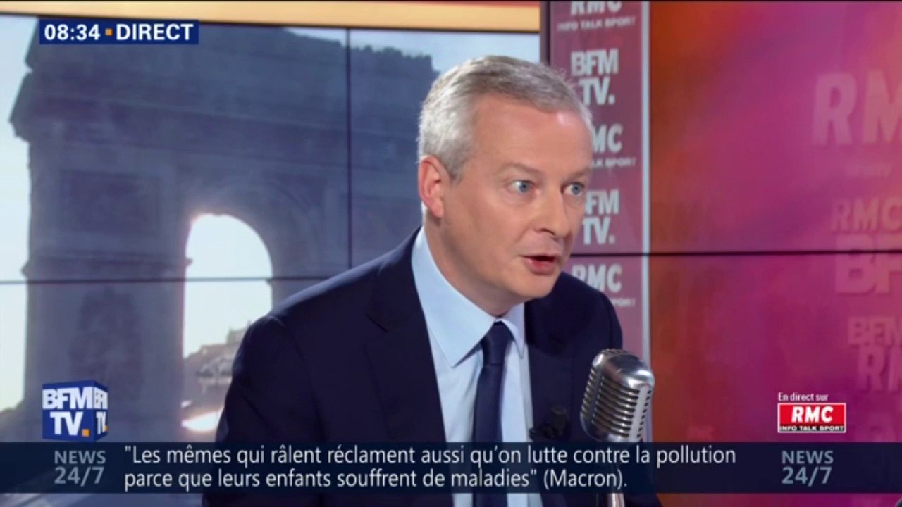 "On doit changer maintenant." Bruno Le Maire confirme que la hausse des taxes sur les carburants ne sera pas suspendue le 1er janvier
