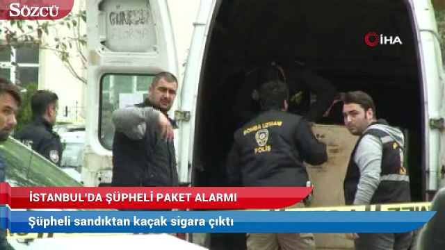 Şüpheli sandıktan kaçak sigara çıktı