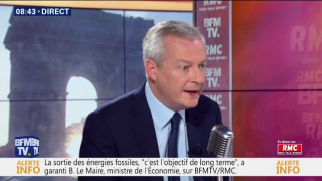 Bruno Le Maire assure que le gouvernement n'a pas un double discours sur la transition écologique