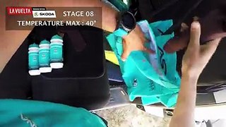 Take a chance to view the life of Astana Pro Team at the Vuelta a España on these hot days in Spain. What a nice video done by  aVuelta on the feed zone! Cool!