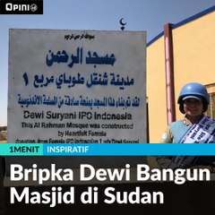 #1MENIT | Bripka Dewi Bangun Masjid di Sudan