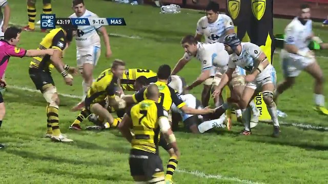 PRO D2 - Résumé : Carcassonne-Massy 22-14 - J10 - Saison 2018_2019